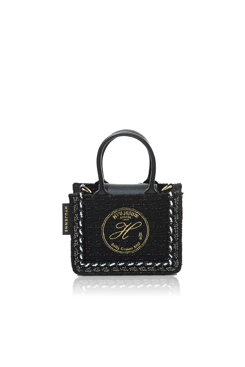 RAPU BAG TWEED PETIT BLACK