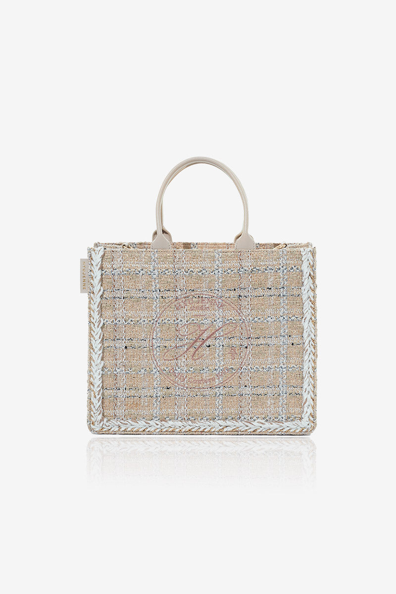 RAPU BAG TWEED CHAMPAGNE