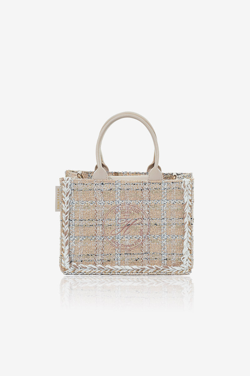 RAPU BAG TWEED MINI CHAMPAGNE